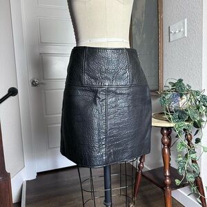 Vintage Marc Jacobs genuine leather black  short skirt. Size 2 or small